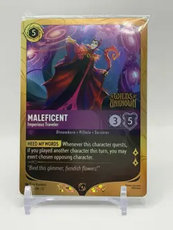 MALEFICENT Imperious Traveler - Disney Lorcana Wilds Unknown STAMPED PROMO 44-P3 - Image 1