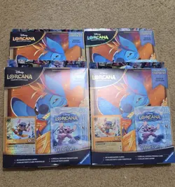 Disney Lorcana Winterspell Collection Starter Set Stitch Edition Sealed Lot Of 4 - Image 1
