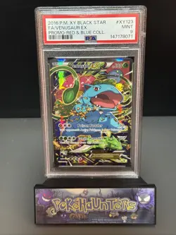 Pokemon Card XY123 Black Star Promo Red Blue Coll Full Art Venusaur EX PSA 9 - Image 1