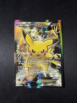 Pikachu EX Full Art Black Star Promo Pokemon Card XY124 - Image 1