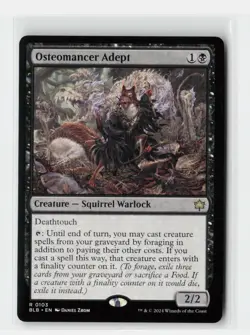 Osteomancer Adept Bloomburrow Magic The Gathering MTG Card - Image 1