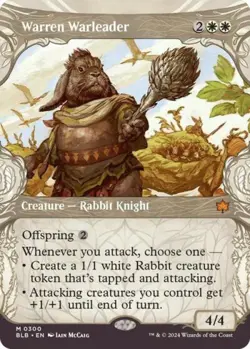 Warren Warleader (Showcase) - BL MTG - Light Play - Image 1