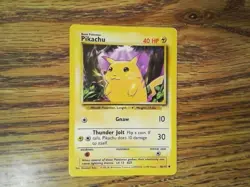 E3 Pikachu Gold Stamp Nonholo Promo 58/102 Pokemon Card (MP) 062426 - Image 2