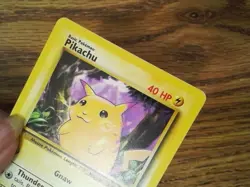 E3 Pikachu Gold Stamp Nonholo Promo 58/102 Pokemon Card (MP) 062426 - Image 4