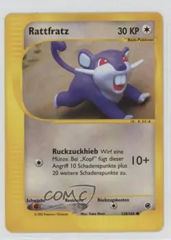 Rattata German Pokemon e-Card Series Expedition #128 2002 - Image 1