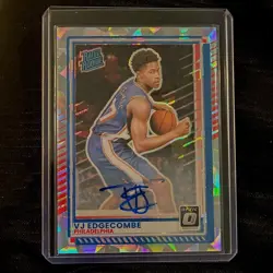 2025-26 Donruss Optic VJ Edgecombe #1 Cracked Ice Auto /25 Rookie 🔥 76ers RC - Image 1