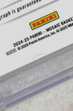 2024 Mosaic Hakeem Olajuwon Black Auto 1/1 - Image 3