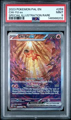 2023 POKEMON PAL EN-PALDEA EVOLVED SPECIAL ILLUSTRATION RARE CHI-YU EX PSA 9 - Image 1