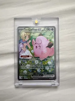 2025 Pokemon S&V Journey Together Lillie's Clefairy ex SIR 184/159 Special Rare - Image 1