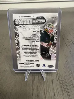 Jesper Wallstedt Sweet Selections Auto 2024-25 O-Pee-Chee Platinum Odds: 1/576 - Image 2