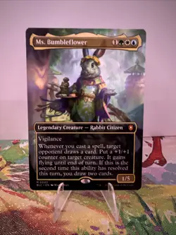 Ms. Bumbleflower (Borderless) Commander: Bloomburrow Regular - Image 1