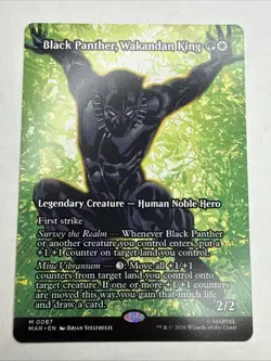 Black Panther, Wakandan King (Borderless) Regular 0087 NM - Image 1