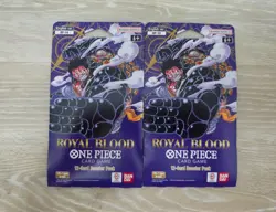 One Piece Royal Blood OP10 - Lot of 2 Sleeved Booster Packs - Image 1