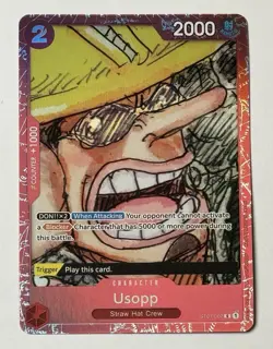 Usopp Alt Art Foil ST01-002 Promo Premium Card Collection - ONE PIECE FILM RED - Image 1