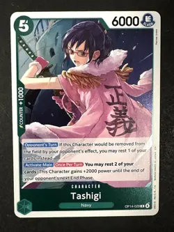 Tashigi OP14-029 Rare The Azure Sea's Seven One Piece Foil Near Mint - Image 1