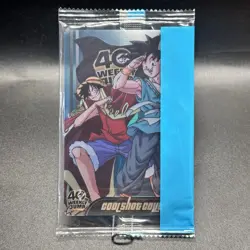Dragon Ball One Piece Jump 40th Anniversary Card Japanese 2008 Luffy Goku - Image 2