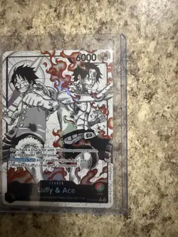 Bandai One Piece Luffy & Ace Leader ST30-001 ST-30 Alt Art Special Foil 6000 - Image 2