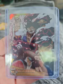Monkey D Luffy One Piece Dressrosa Holo NH OP-DR-FM01-045 Super RARE - Image 1