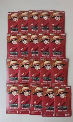 One Piece OP-13 Carrying on His Will Sleeved Booster Packs - Lot of 20 - OP13 - Image 1
