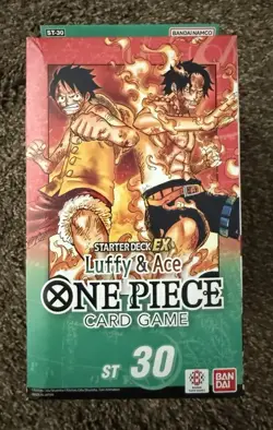 One Piece Card Game ST-30 Starter Deck EX Luffy & Ace TCG English New Sealed - Image 1