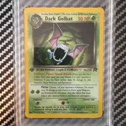 Pokemon Dark Golbat Rocket 7/82 Holo PSA 9 1st Edition - Image 3