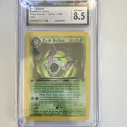 CGC 8.5 Dark Golbat Team Rocket 1st Edition Holo 7/82 2000 English - Image 1
