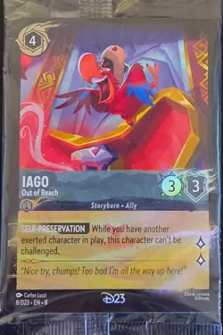 Iago - Out of Reach 8 Disney Lorcana Promo Card - Image 1