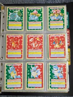 Pokemon Card TopSun Green Back 150 Types Complete Set Old Back - Image 1