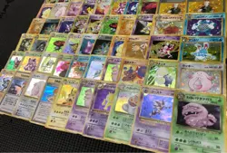 Pokemon Japanese Vintage Holo Lot 200 Card Old Back Gyarados Entei Zapdos LP-HP - Image 5