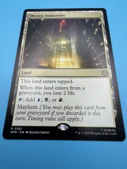 Oscorp Industries Marvel's Spider-Man Regular Land Rare MTG NM/M R 0182 SPM - Image 1