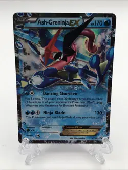 Pokemon Ash-Greninja XY133 Promo Holo Trading Card LP - Image 1