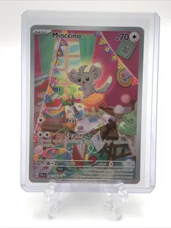 Pokemon Minccino Temporal Forces Holo 182/162 Trading Card NM - Image 1