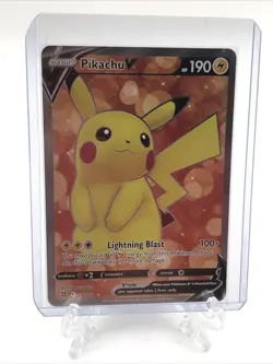 Pokemon Pikachu V Full Art Brilliant Stars Holo 157/172 Trading Card NM - Image 1
