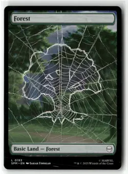 Forest (193) MTG Magic NM Spiderman NM Full Art - Image 1