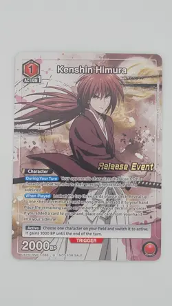 Union Arena TCG Release Event Card Regular Kenshin Himura RNK-1-086 - Image 1