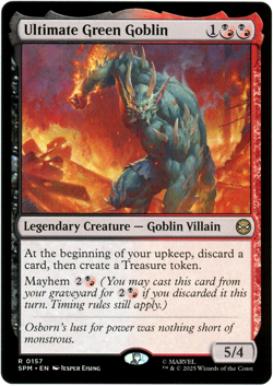 Ultimate Green Goblin - 0157 - Marvel's Spider-Man MTG - NM/M Ships Now - Image 1