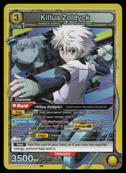Killua Zoldyck SR Super Rare – Hunter x Hunter V2 Union Arena UEX04BT– NM - Image 1
