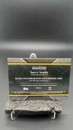 2024 Topps Diamond Icons Barry Bonds Black Polychromatink Auto 10/10 #4968 S - Image 2