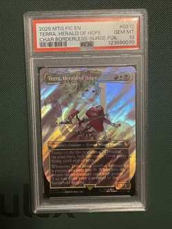 Terra Herald of Hope SURGE FOIL 212 PSA 10 GEM MINT (MTG Final Fantasy 2025) - Image 1