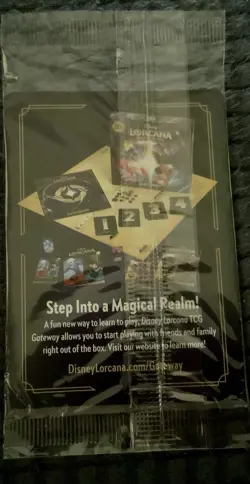 2025 DISNEY LORCANA D23 GOLD MEMBER PROMO CARD SEALED IAGO OUT OF REACH 8/D23 ! - Image 2