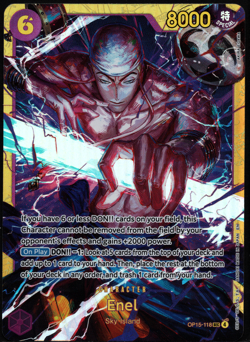 ENEL OP15-118 SEC Secret RARE AKIRA EGAWA ADVENTURE ON KAMI'S ISLAND NM - Image 1