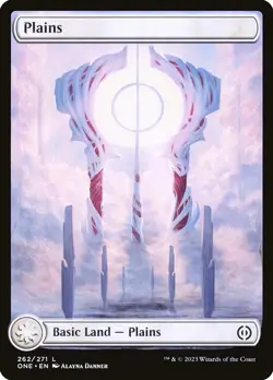 MTG Plains (262) - Full Art NM-Mint Phyrexia: All Will Be One - Image 1
