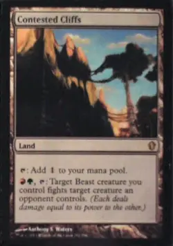 Contested Cliffs - Commander 2013: #282, Magic: The Gathering Lp R173 - Image 1