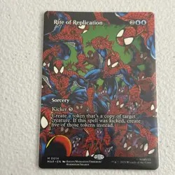 Rite of Replication Borderless Marvel's Spider-Man NM MTG - Image 1
