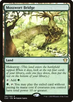 Mosswort Bridge 291 Commander 2020 Regular Magic the Gathering MTG NM - Image 1