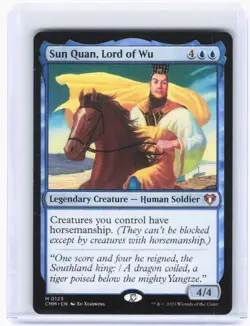 2023 Magic: The Gathering—Sun Quan, Lord of Wu #123 (CMM)—Mythic Non-Foil - Image 1