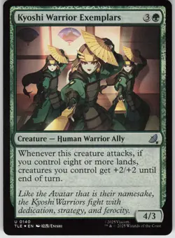MTG Kyoshi Warrior Exemplars Foil NM Avatar: The Last Airbender: Magic 140 - Image 1