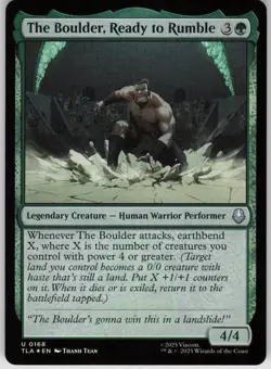 MTG The Boulder Ready to Rumble Foil NM Avatar: The Last Airbender Magic 168 - Image 1