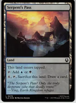 MTG Serpent's Pass Foil NM Avatar: The Last Airbender Magic 279 - Image 1