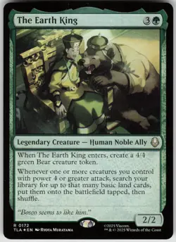 MTG The Earth King Foil NM Avatar: The Last Airbender Magic 172 - Image 1
